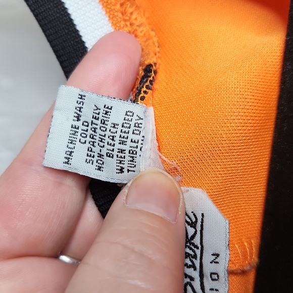 Vintage Y2K Orange Player Jersey Dress W/ Miami, New York City, Atlanta Patches - Picture 5 of 9